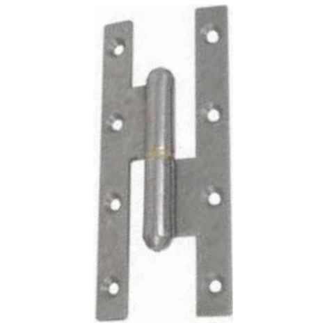 Paumelle FF renforcée noeud rond 140x55mm brut droite - FAURE ET FILS - FR14055CD0