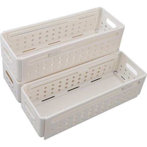 Stackable Retractable Storage Box, Multi-Purpose Expandable Storage Bin with Adjustable Design for Kitchen Supplies and Home Organization (1/5)