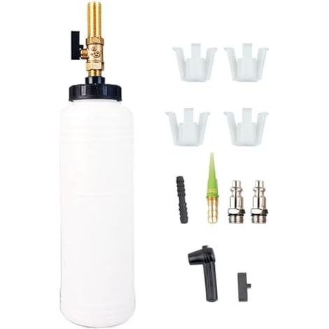 Kit de rinçage du liquide frein, purgeur sous vide - Ensemble pompe à fluide manuelle 1L Purgeur frein pneumatique, Machine professionnelle, purge d'embray Type A (1/5)