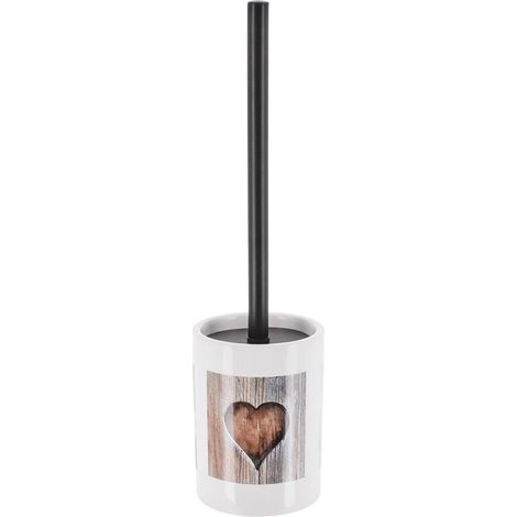 Brosse dolomite tige inox noir imprime - amour - Tendance (1/4)