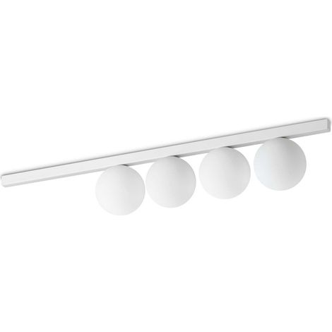 Ideal Lux BINOMIO 4-flammige Kugel-Deckenleuchte weiß (1/2)