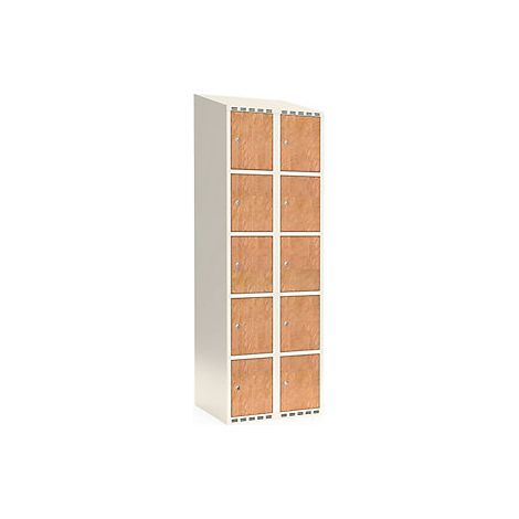 kaiserkraft  Armadietto a 5 scomparti Fydor  HPL  2 colonne  (1/4)