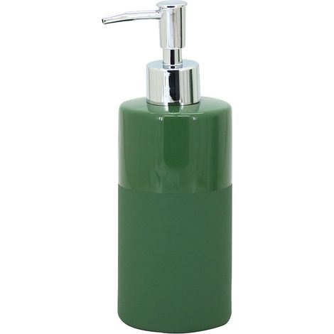 Dispenser verde scuro in ceramica - Serie Green