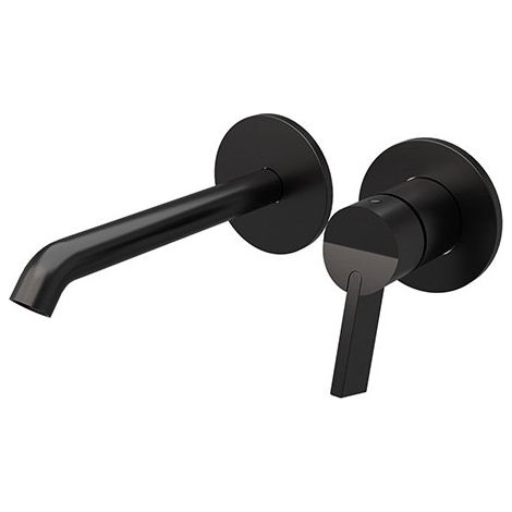 Facade Mitigeur Avec Rosace Piega Chrome Noir Brosse Pvd - CRISTINA ONDYNA PA25775I