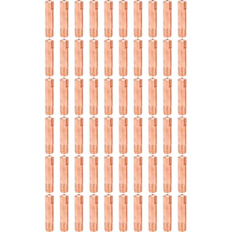 60 embouts de contact en cuivre conducteur pour soudage MIG, accessoires de soudage 15AK x 0,9-DOU