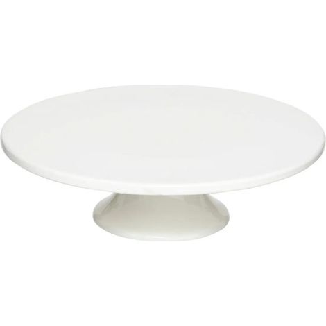 Présentoir à Gâteaux en Céramique "Nora" 28cm Blanc