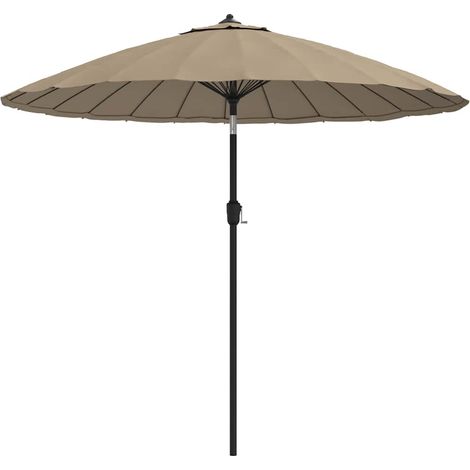 Ombrellone da Esterni con Palo in Alluminio 250 cm Grigio Talpa vidaXL (1/5)
