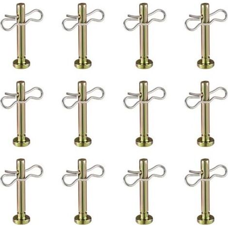 24 Pièces Goupille, 12 Cisaillement 4,2cm, 12 Fendue 3,5cm, Acier Carbone, Souffleuse Neige (1/5)