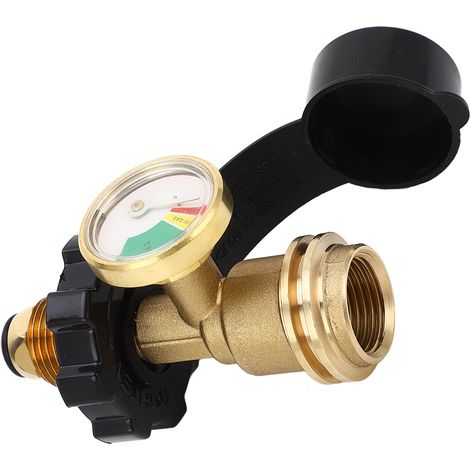 Manomètre de pression pour réservoir de gaz QCC type 1, compatible avec les bouteilles de gaz de 5 à 100 lb. (1/5)