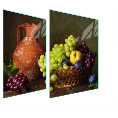 PLACA PROTECTORA DE VIDRIO PARA ESTUFA 70x52 UVAS (1/5)