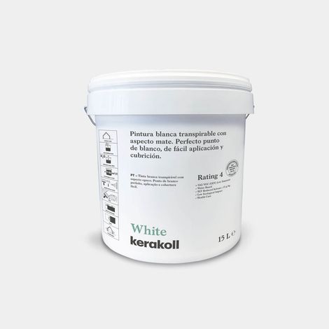 KERAKOLL 75443 WHITE Pintura Blanca 15 l - ref: K75443