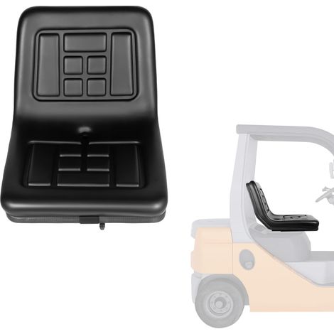 Universal Tractor Seat Black Dumper Mower Replacement Part Accessories 35x36x30cm Replacement Dumper Mower Forklift Plant Digger Adjustable Tractor Suspension Seat (1/5)