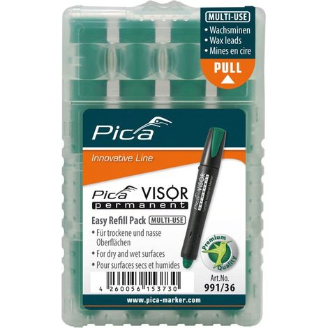 PICA VISOR PERMANENT ERSATZMINEN -SETS, GELB SB 991/44/SB