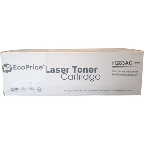 Toner Nero CF283AC per HP M125a, M125nw, M127fw, M225dw – 1500 Pagine, Compatibile EcoPrice® (1/5)