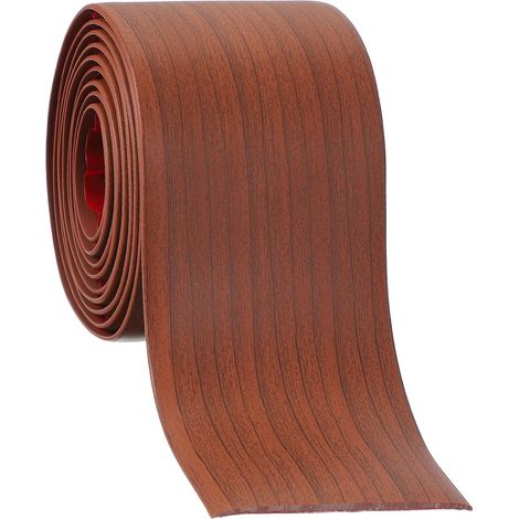 Bande De Transition Autoadhésive Pour Sol 76 mm x 2 Mètres, Revêtement Plat Pour Laminé Vinyle Pour Joints De Sol Portes Moquette Carrelage Noyer (1/5)