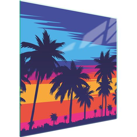 PLACA PROTECTORA DE VIDRIO PARA ESTUFA 50x52 PALMERAS (1/5)