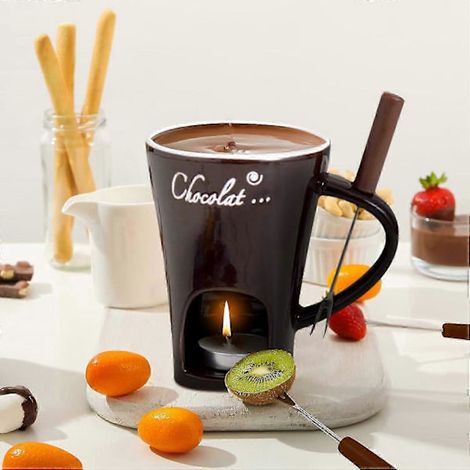 Fourchette pour café Tasse Fondue Chocolat Fourchette (1/4)