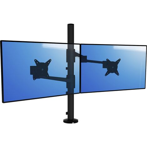 Dataflex, Bras porte-écran VIEWLITE, pour 2 écrans, noir (1/3)