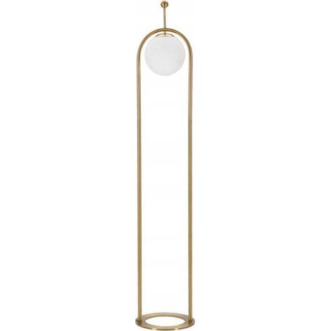 Ferretti Glamy Arc Stehlampe Gold und Weiß 168 cm