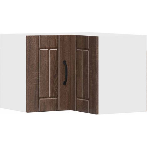 Maison Exclusive - Mobile angolare per parete LUCCA Rovere Marrone 57 x 57 x 40 cm