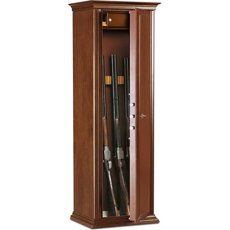 Armadio Di Sicurezza A Chiave Per 7 Fucili Serie Riv. Legno Technomax 1520x470x360mm (1/4)