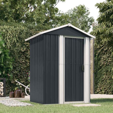 Abri de jardin-Remise Cabane pour outils Anthracite 126x97,5x177 cm Acier galvanisé (1/5)