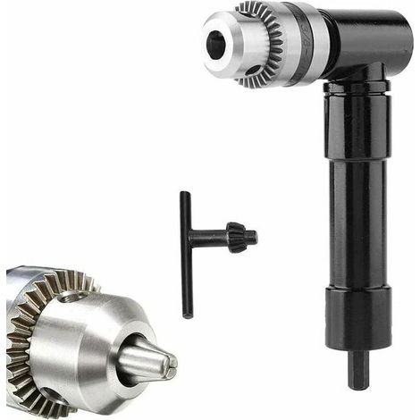 Adaptateur de perceuse d'angle professionnel, adaptateur de perceuse à changement rapide pour postes de travail à angle étroit (1/3)