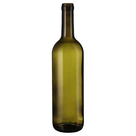 BOTTIGLIA IN VETRO PER VINO TIPO 'BORDOLESE' 0,75 lt -