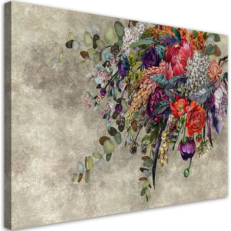 Tableau sur toile Bouquet de fleurs 90x60 (1/5)
