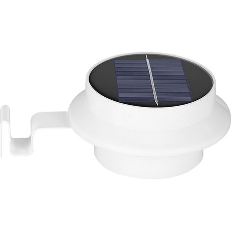 Lampes solaires blanches pour clôture, éclairage solaire pour terrasse, jardin, clôture-AquaForge