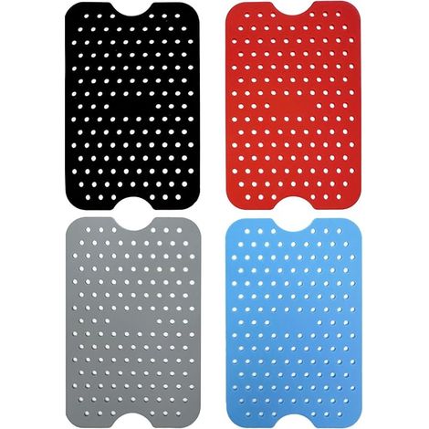 Accessoire Air Fryer, 4 Pièces Moule Air Fryer Pour NINJA Foodi AF300EU Dual Zone Airfryer 7,6L - Coussin Panier Silicone de Friteuse à Air Antiadhésive, Sans BPA & Lave-vaisselle, 13cm x 20cm (1/5)