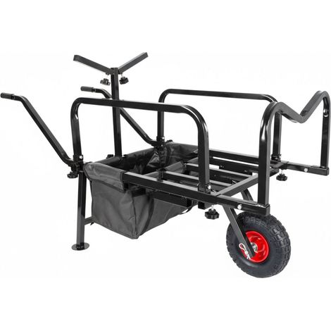 Carrello da pesca con borsa - Telaio in metallo, pneumatici