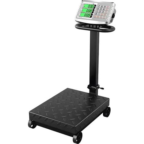 Báscula de plataforma con ruedas de hasta 1000 kg, 1 tonelada, industrial, grandes dimensiones hdwr wagPRO-P1000W (1/4)
