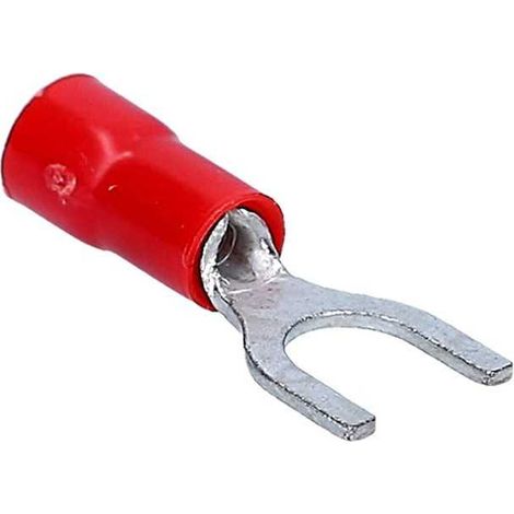 Capocorda Forcella 1,5 mm Rosso Foro 5