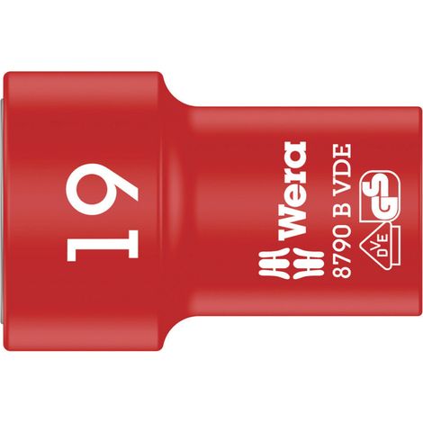 Wera 8790 B VDE 05004963001 Außen-Sechskant Steckschlüsseleinsatz  19 mm     3/8" (10 mm) (1/4)