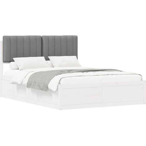 Maison Exclusive - Estructura de Cama con Cabecera Tapizada Gris