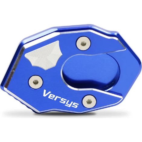 (Bleu) Compatible avec KAWASAKI VERSYS300, Versys X250 et VERSYS1000 : rallonge de béquille latérale pour moto (maxpower). (1/4)
