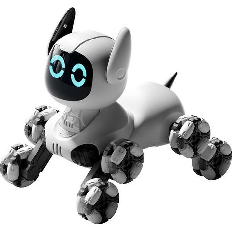 Jouet pour chien mécanique acrobatique à huit roues télécommandé intelligent 2,4 GHz avec fonction de déformation et d'escalade (1/4)