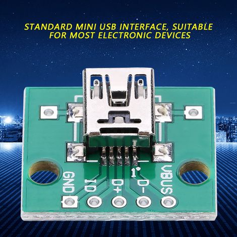 10 pièces mini adaptateur USB vers DIP, 5 pièces pour carte PCB 2,54 mm, alimentation USB bricolage (1/5)