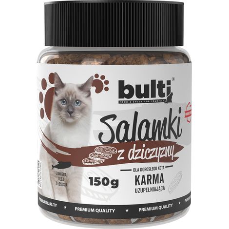 BULTI Salamki-Delikatessen für Katzen mit Wild 150 g (1/3)
