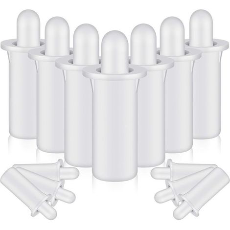 40 goupilles de réparation pour volets Fixations à ressort de rechange pour volets intérieurs, fenêtres, placards, lames orientables et stores Blanc (Modèle court) (1/5)