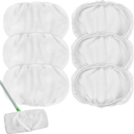 Microfiber Reusable Mop Pads Replacement Compatible with Swiffer Sweeper Reusable Wet and Dry Cloths Cleaning Mop Heads (1/4)