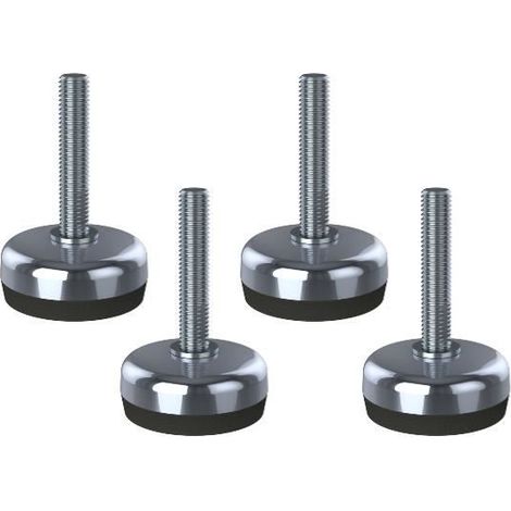 Piedini di livellamento - NGI - M10x50 - Acciaio inossidabile - Antivibrazione - 350kg
