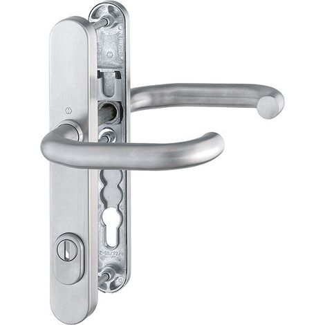 HOPPE® Schutz-Drückergarnitur mit Schmalschild Paris E138GF/3359ZA/3357N, ES 1 (SK2), Edelstahl, 2203910 (1/5)