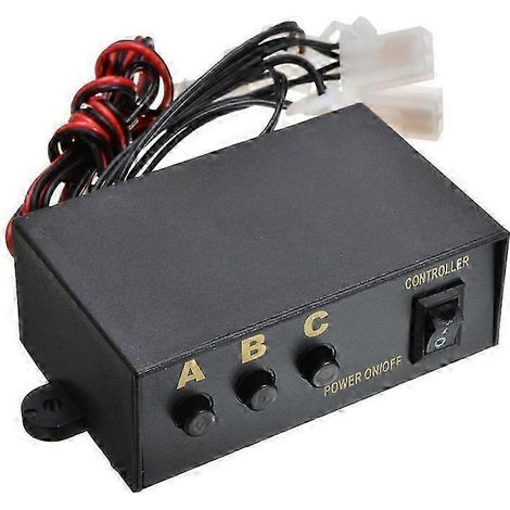 Boîtier de commande pour lampe stroboscopique LED 12 V, 6 sorties, 3 modes, pour voiture et moto (1/4)