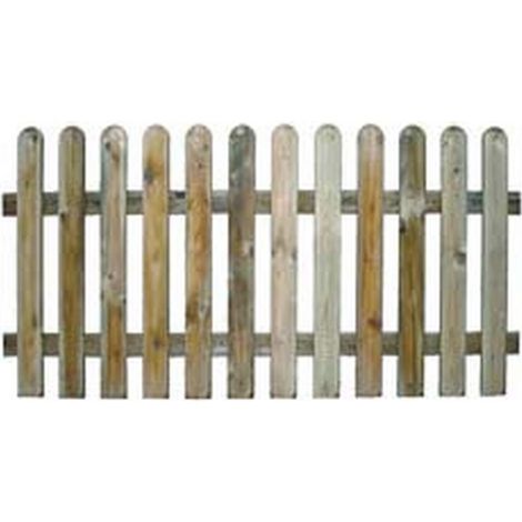 1PZ STECCATO A DOGHE CONTINUE IN PINO IMPREGNATO - cm.180x70h.