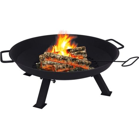 ERBA DA GIARDINO CON MANICI, ATTENCIAFIAMMA, GRIGLIA ERBA IN METALLO 56CM (1/4)