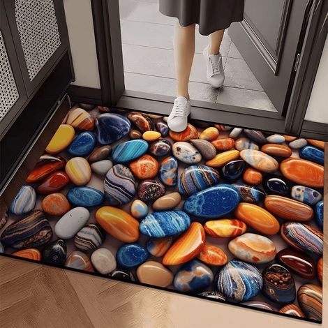 LAN Bonne Fortune 2 4060cm (Terre de diatomées) Tapis d'entrée en terre de diatomées granuleuse, facile à nettoyer, absorbant et antidérapant. (1/5)
