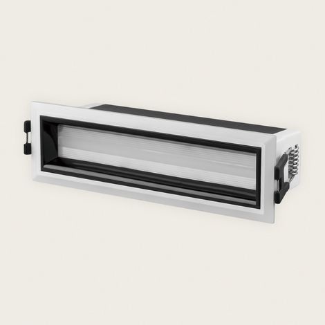 LED Einbaustrahler Lineal 7W Neale CRI90 Schnitt 140x35 mm 3000K Weiß / Schwarz Warmweiß (1/2)