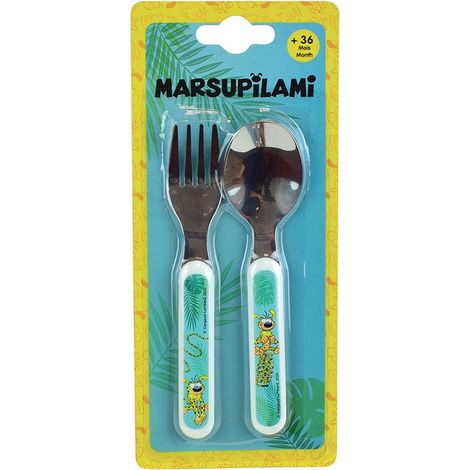 Marsupilami Ensemble Couverts Inox (Fourchette, Cuillere)